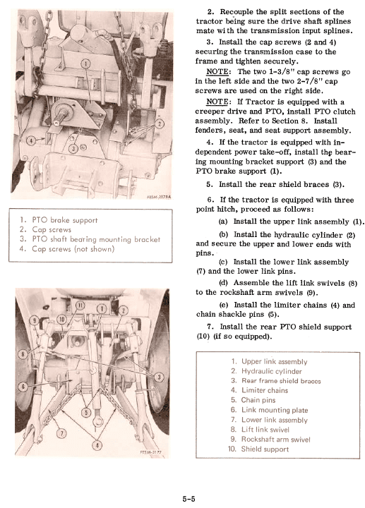 Cub Cadet 154, 184 And 185 Tractor Service Manual