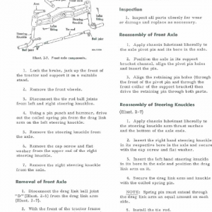 Cub Cadet 72, 104, 105, 124 And 125 Tractor Manual