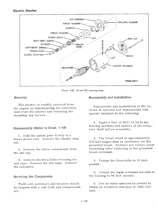 Cub Cadet Model 60 Riding Mower Service Manual