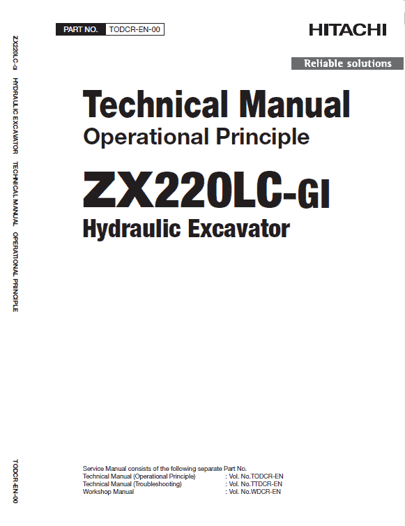 Hitachi Zx220lc-gi Zaxis Excavator Manual