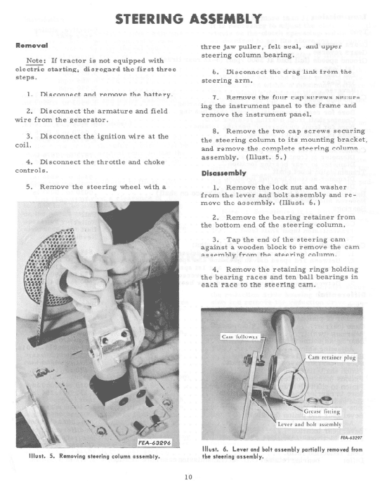 Cub Cadet Original Tractor Chassis And Engine Service Manual