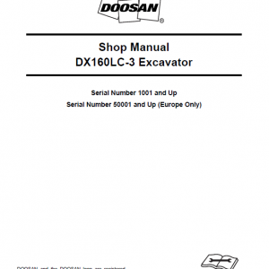 Doosan Dx160lc-3 Excavator Service Manual