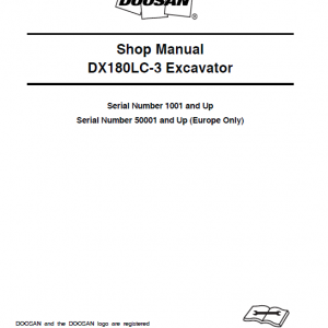 Doosan Dx180lc-3 Excavator Service Manual