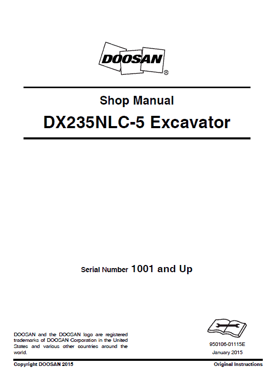 Doosan Dx235nlc-5 Excavator Service Manual