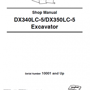 Doosan Dx340lc-5 And Dx350lc-5 Excavator Service Manual