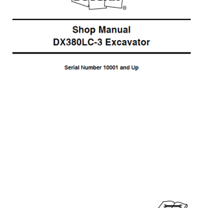 Doosan Dx380lc-3 Excavator Service Manual