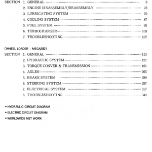 Doosan M200 Wheel Loader Service Manual