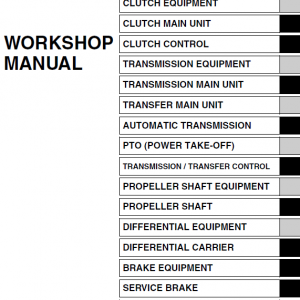 Hino Truck 2014 Conventional Service Manual