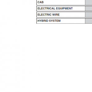 Hino Truck 2018 Conventional Service Manual