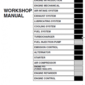 Hino Truck 2007 Service Manual