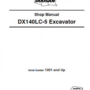 Doosan Dx140lc-3 And Dx140lc-5 Excavator Service Manual