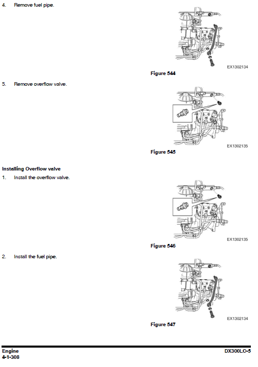 Doosan Dx300lc-5 Excavator Service Manual