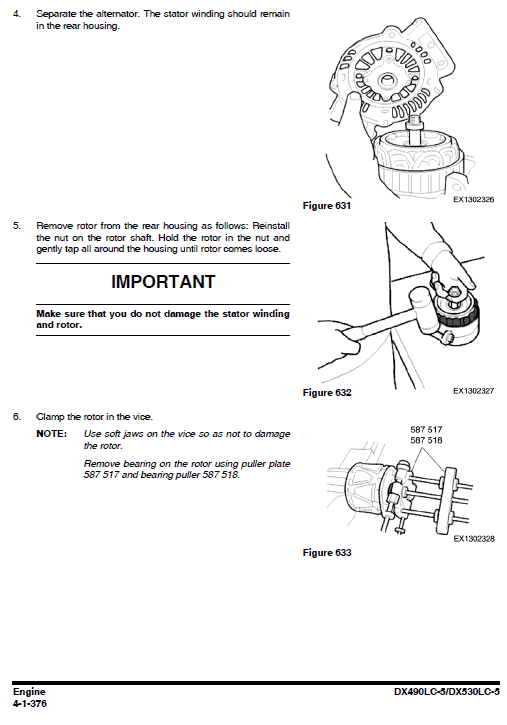 Doosan Dx490lc-5 And Dx530lc-5 Excavator Service Manual