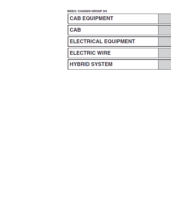 Hino Truck 2018 Conventional Service Manual