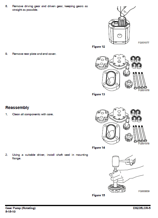 Doosan Dx235lcr-5 Excavator Service Manual