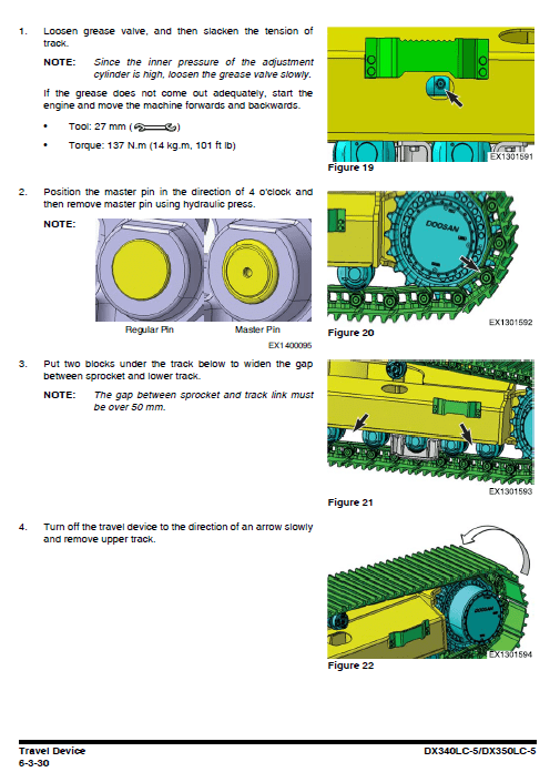 Doosan Dx340lc-5 And Dx350lc-5 Excavator Service Manual