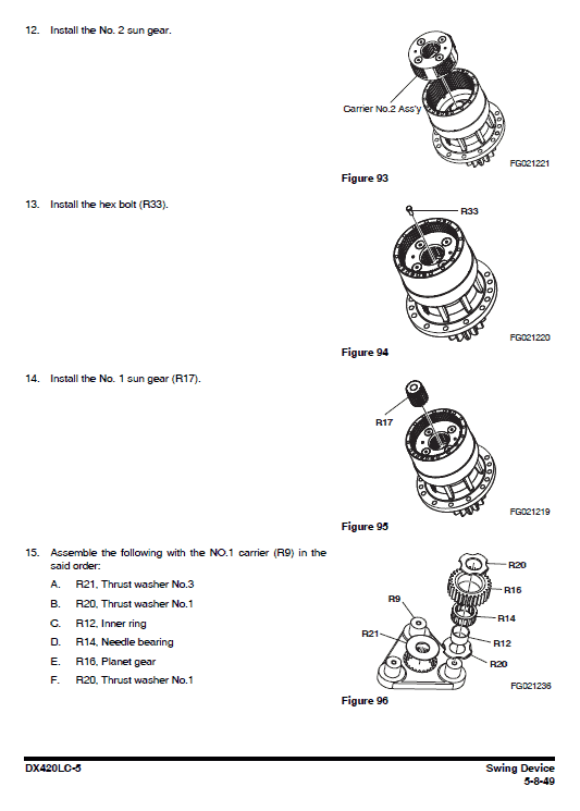 Doosan Dx420lc-5 Excavator Service Manual