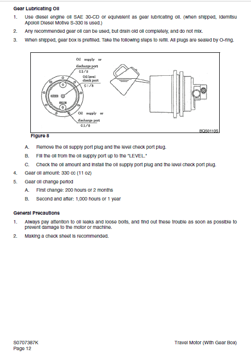 Daewoo Solar S018-vt Excavator Service Manual