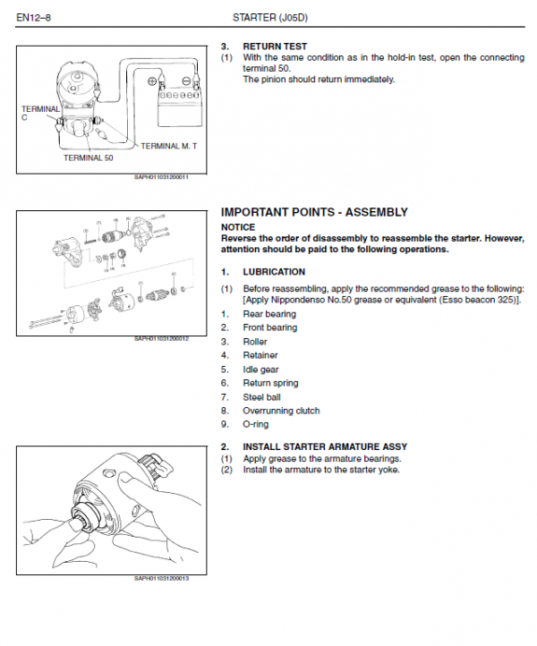 Hino Truck 2007 Service Manual