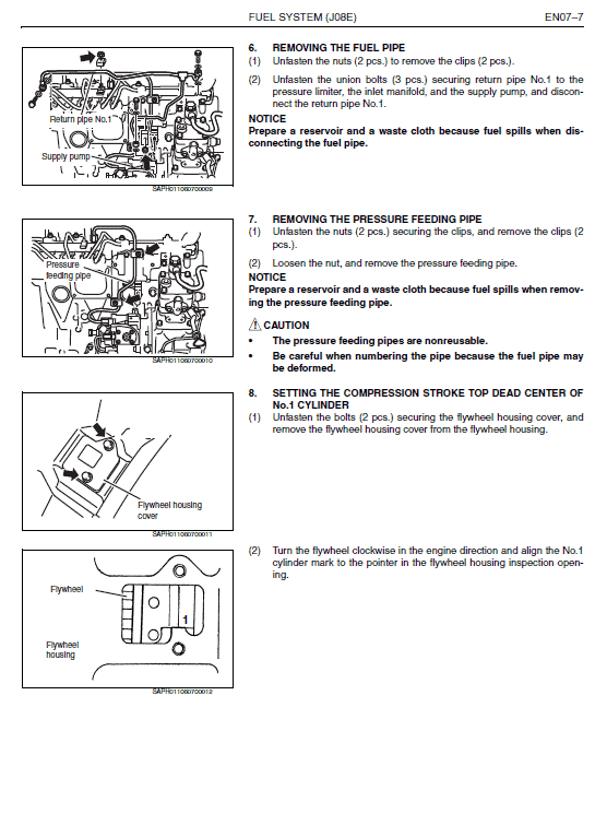 Hino Truck 2014 Conventional Service Manual