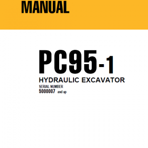 Komatsu Pc95-1 Excavator Service Manual