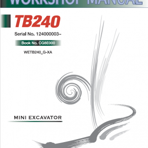 Takeuchi Tb240 Compact Excavator Service Manual