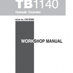 Takeuchi Tb1140 Compact Excavator Service Manual