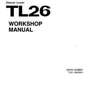 Takeuchi Tl26 Crawler Loader Service Manual