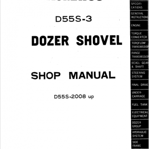 Komatsu D55s-3 Dozer Service Manual