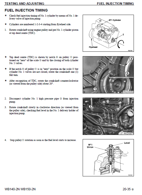 Komatsu Wb140-2 And Wb150-2 Backhoe Loader Service Manual