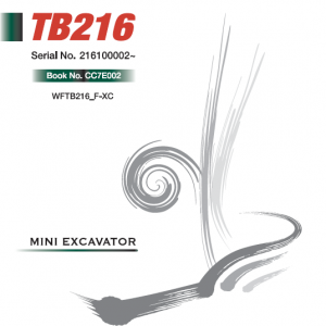 Takeuchi Tb216 Compact Excavator Service Manual