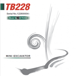 Takeuchi Tb228 Compact Excavator Service Manual