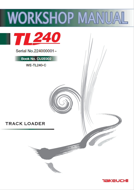 Takeuchi Tl240 Loader Service Manual