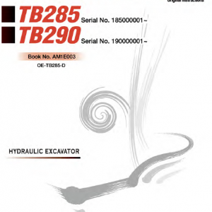 Takeuchi Tb290 Compact Excavator Service Manual