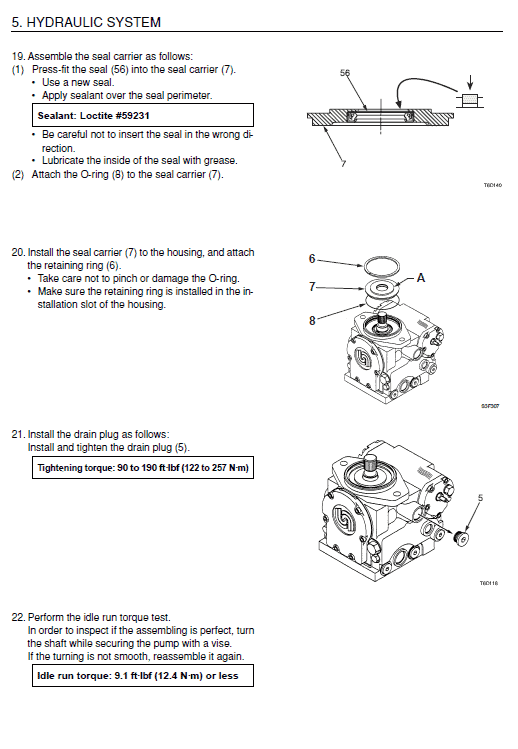 Takeuchih Tcr50 Dump Carrier Service Manual