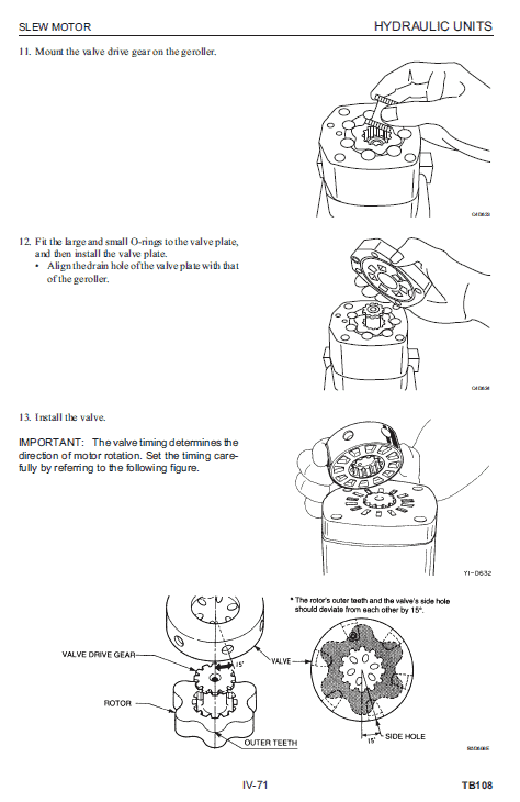 Takeuchi Tb108 Compact Excavator Service Manual