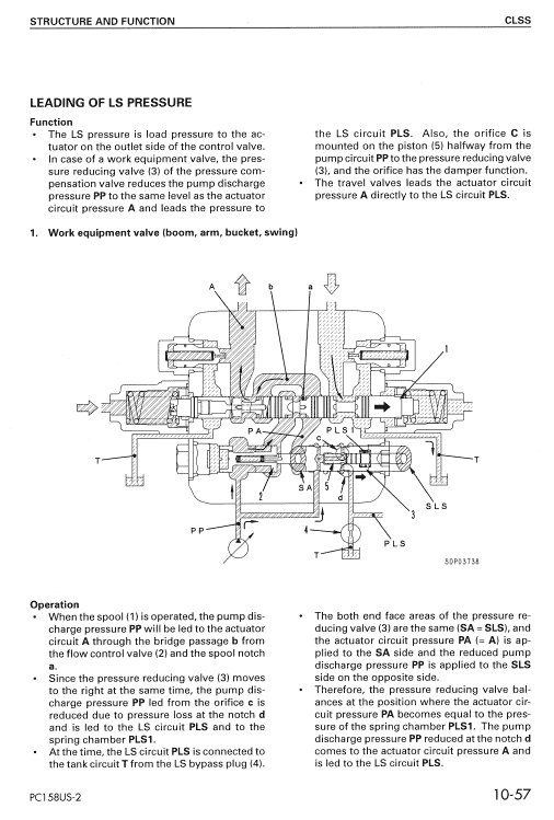 Komatsu Pc158us-2 Excavator Service Manual