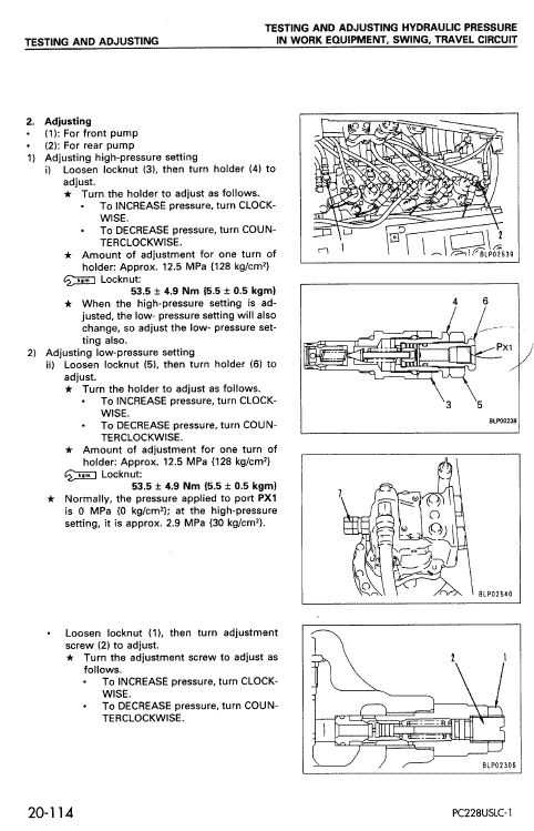 Komatsu Pc228us-2, Pc228uslc-1 And Pc228uslc-2 Excavator Manual