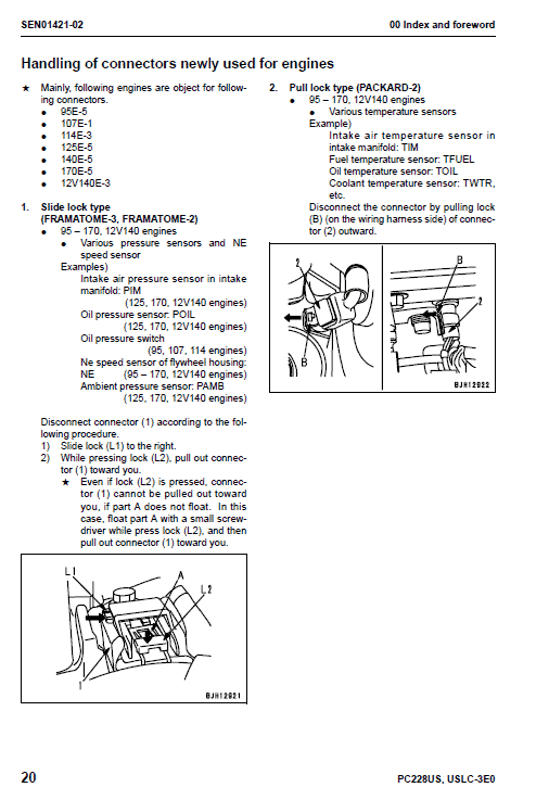 Komatsu Pc2288us-3e0 And Pc2288uslc-3e0 Excavator Manual