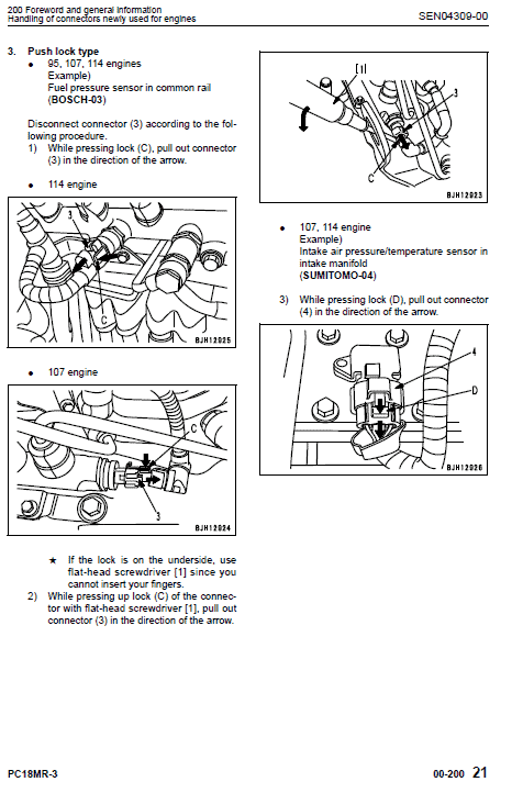 Komatsu Pc18mr-3 Excavator Service Manual