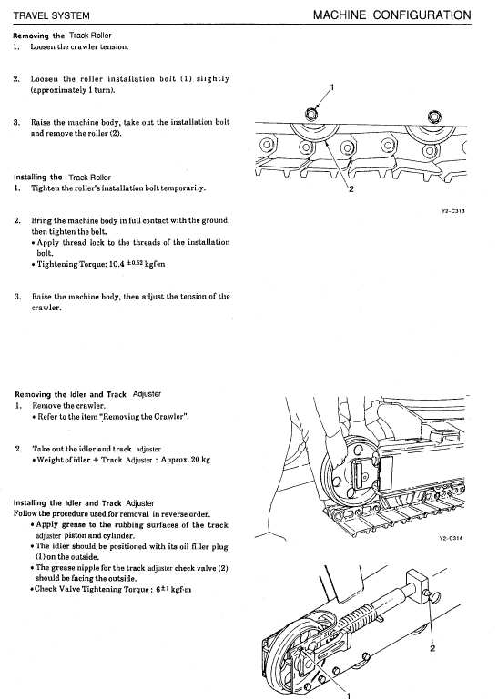 Takeuchi Tb015 Compact Excavator Service Manual