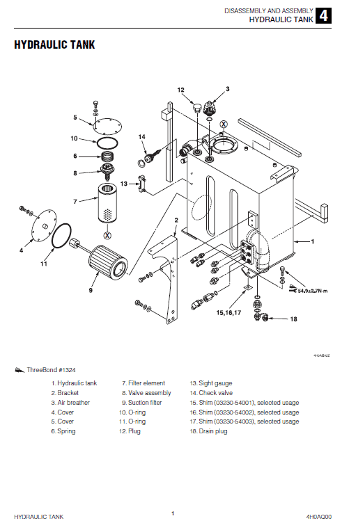 Takeuchi Tb285 Compact Excavator Service Manual