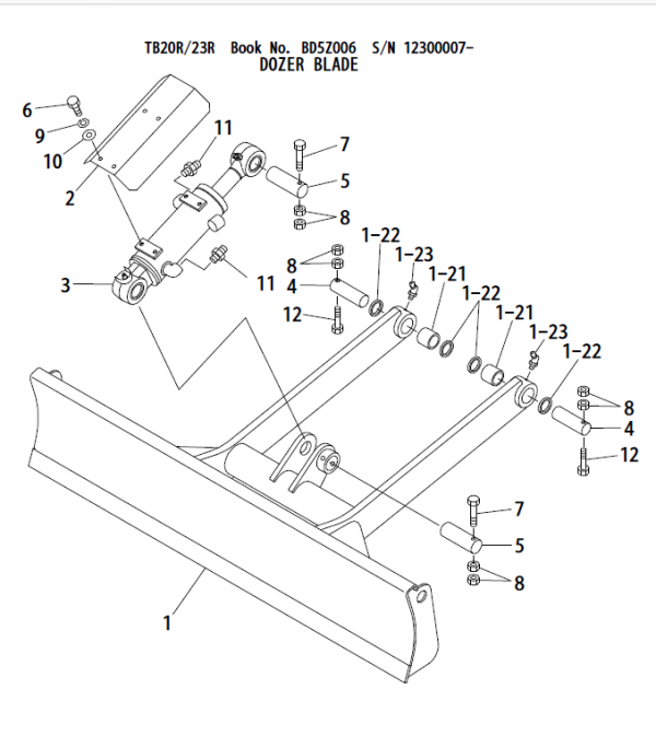 Takeuchi Tb23r Excavator Parts Manual