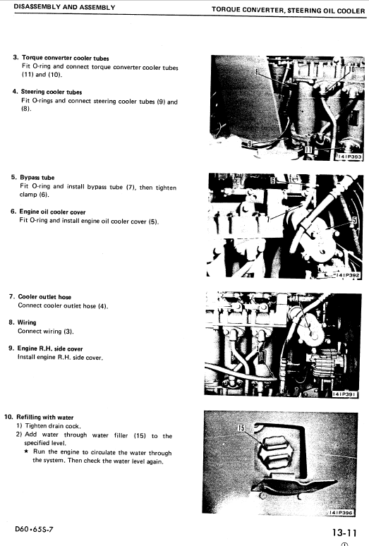 Komatsu D60s-7 And S65s-7 Dozer Service Manual