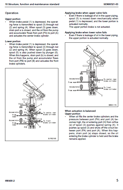 Komatsu Hm400-2 Dump Truck Service Manual