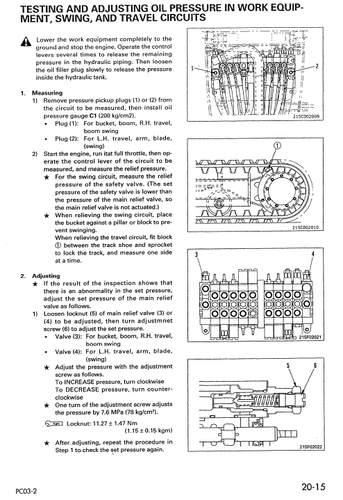 Komatsu Pc03-2 Excavator Service Manual