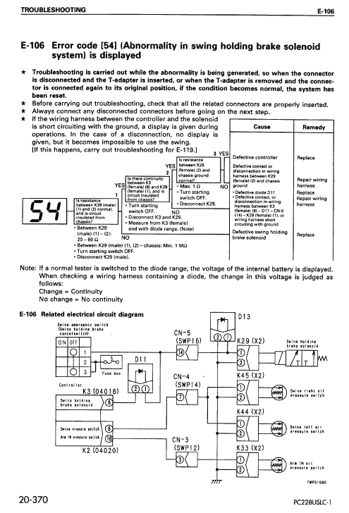 Komatsu Pc228us-2, Pc228uslc-1 And Pc228uslc-2 Excavator Manual