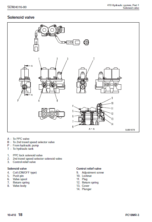 Komatsu Pc18mr-3 Excavator Service Manual