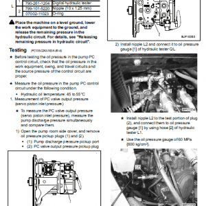 Komatsu Pc138uslc-10 Excavator Service Manual