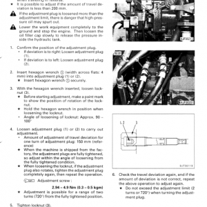 Komatsu Pc27mrx-1, Pc30mrx-1, Pc35mrx-1 Excavator Manual